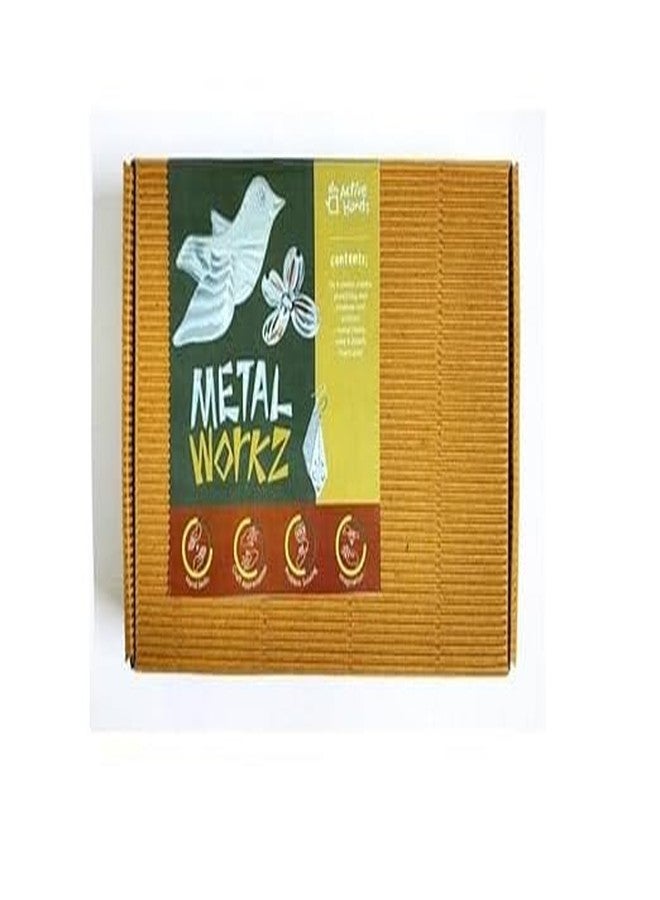 active hands Metal WORKZ Craft Educational DIY Activity Kit, Tin and Foil Work Set, Party Games for Adults and Birthday Return Gift - Image 1
